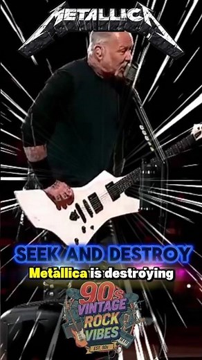 Metallica - Seek and Destroy Live #metallica #jameshetfield #concert #vintagerock #90s