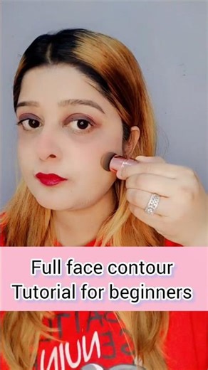 full face contour tutorial for beginners 💄#viral #shorts #short #youtubeshorts #ytshorts #ytviral