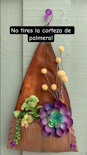 NO TIRES LA CORTEZA SECA DE PALMERA HAZ MACETAS Y ADORNOS PARA TU JARDIN
