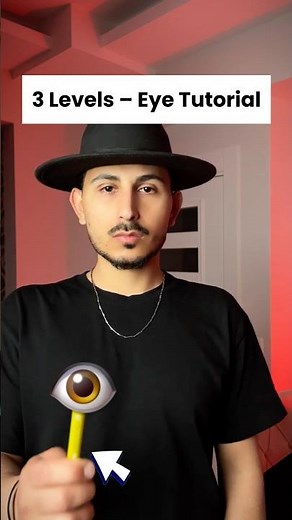 How to Draw an Eye in 3 Levels 🔥 Easy to Pro Tutorial! #art #drawing #markers