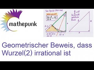 Geometrischer Beweis, dass Wurzel(2) irrational ist