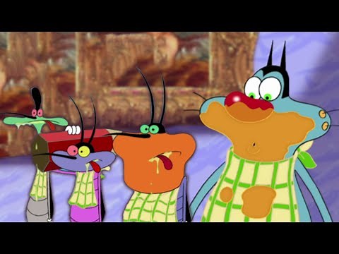 हिंदी Oggy and the Cockroaches 🤤 भोजन Hindi Cartoons for Kids