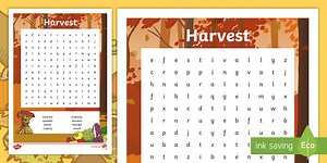 KS2 Harvest Word Search