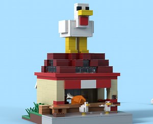 LEGO MOC-219951 Lava chicken from the mincraft movie (Minecraft 2025)