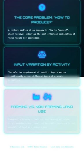 Central Problems of an Economy