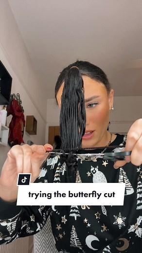 Attempting Butterfly Cut on Curly Hair