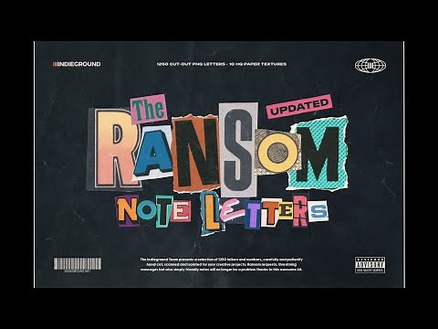 1250 Ransom Note Letters By Indieground Design Inc