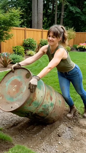 Turning an Old Barrel Into an AMAZING BBQ Grill! 😱 #shorts