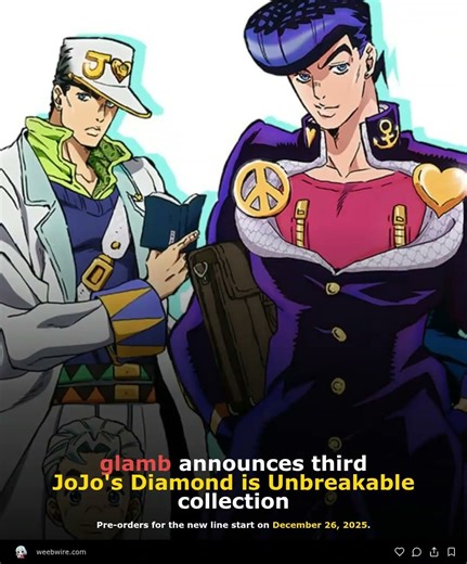 glamb releases third JoJo's Diamond is Unbreakable apparel collection