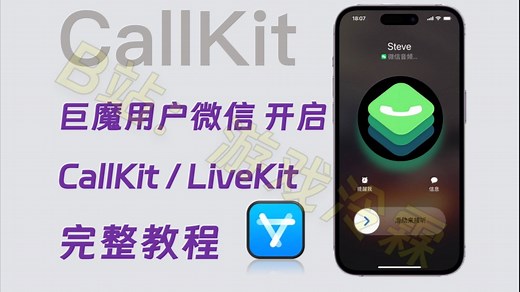 【457】【iOS】巨魔用户开启微信CallKit LiveKit教程