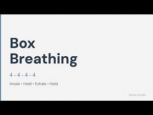 Box Breathing Exercise | 4-4-4-4 Guided Timer | kinba studio