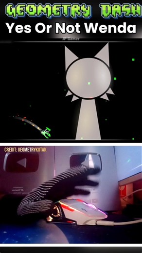 Wenda Ghost Shadow In Geometry Dash #short #geometrydash