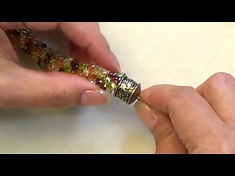 Attaching an End Cap to Kumihimo Tutorial