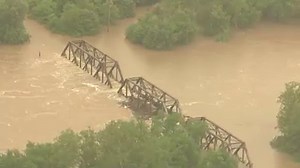 392K views · 1.9K reactions | A railroad bridge over the Meramec River in Valley Park has been overtaken by floodwaters. | KMOV | Facebook