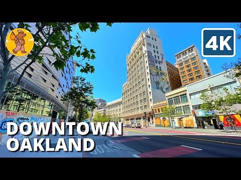Downtown Oakland Walking Tour | {4k} 🔊 Binaural Sound
