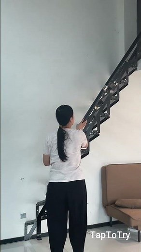 Folding Attic Ladder Setup