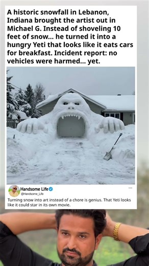 A historic snowfall in Lebanon, Indiana