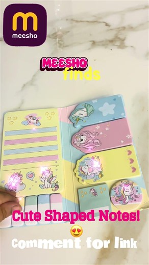 The only sticky note book you’ll ever need. Look at all those shapes! 😍