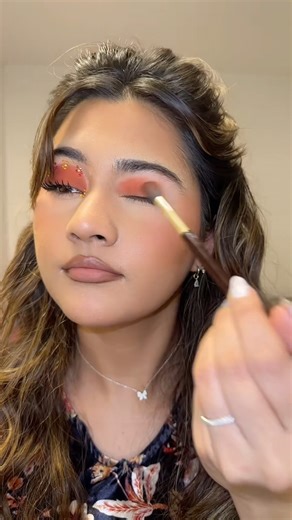 Orange eyeshadow tutorial 🧡✨❤️