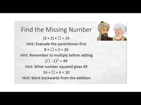 Find the Missing Number! 🔎 Using Order of Operations to Solve Equations