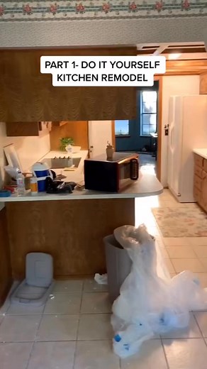 Part 1- Do It Yourself Kitchen Remodel! Stay tuned, everything will be different! #DIY #remodel #kitchen #fyp #GetTheLook | Nik and Liv DIY