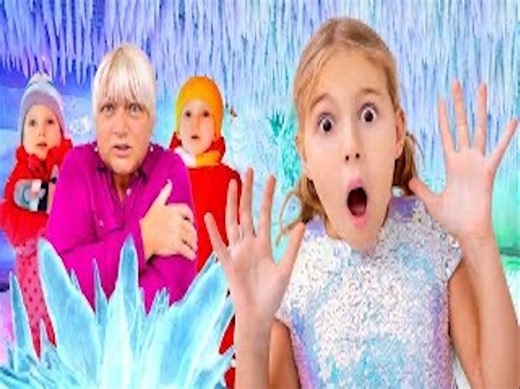 五个孩子的寒冷挑战 + 更多儿童歌曲和视频 疯狂儿童家庭秀