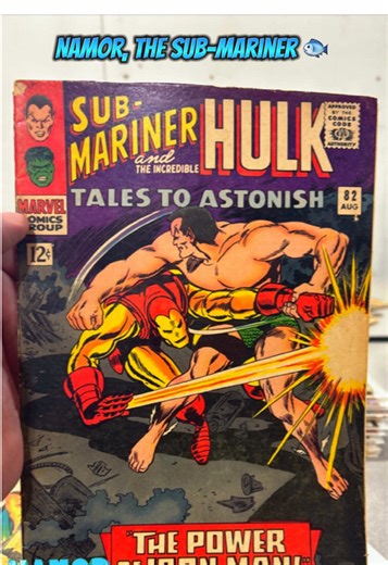 Imperious Rex! Namor the Sub-Mariner 🐟 🐠 Tales To Astonish Comics Iron Man Incredible Hulk #namorthesubmariner #ironmanedit #incrediblehulk #comichaul #silveragecomics