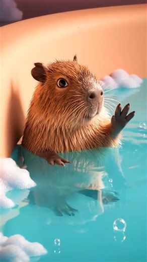Copycat Capybara — Tiny Glitch, Big Smile #CuteLoop #ASMR #Capybara