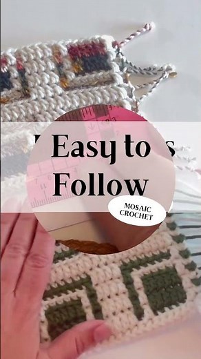 Mosaic Crochet! A beginners guide full of step by step, easy to understand instructions #crochet