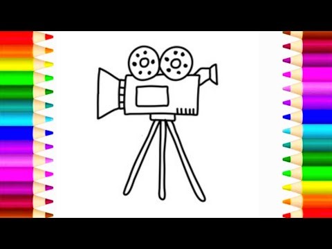 How To Draw an Old Film Camera | Very easy film camera drawing step by step| Camera drawing for kids
