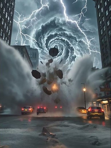 The Day the Sky Opened: Hypercane Over Manhattan