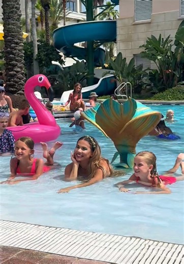 Join the Mermaid Pose Fun at Hammock Beach!