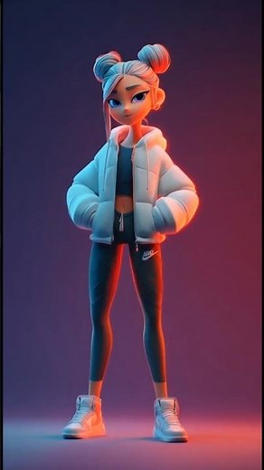 When AI Learns to Dance... 😱🔥| Mesmerizing 3D Neon Dance Compilation #Shorts#dance#3DAnimation#viral