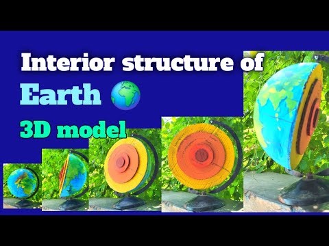 How to make 3D Earth layer model. Interior structure of Earth. #geography