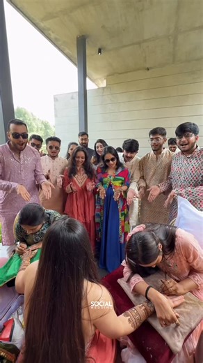 T A N Y A & Y A S H on Instagram: "When the bride’s boredom calls… her friends and cousins bring the dance floor to her! Groom : @y.kotak Bride : @tanyaakotechaa Managed by : @thesocial_wedding Event planned & conceptualised by : @pintoplaneevents #bridesquad #dance #fun"