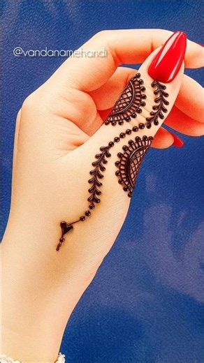 finger mehndi design | thumb mehndi design #mehndi #newmahendi #henna #mehndidesign #mehandi#ytshort