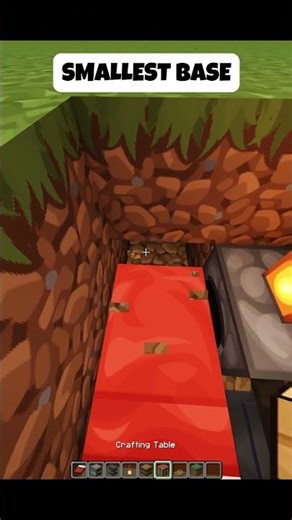 Minecraft Smallest Base Ever! (Tiny Build Hack) 🔒 | #shorts #minecraftshorts #minecraftbuilds