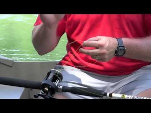 How to put line on catfishing reels.