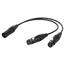 0.5M Black 3Pin XLR 1 Male to 2 Female Audio Extension Cable Microphone Y Splitter Audio Cord Line | Rakuten