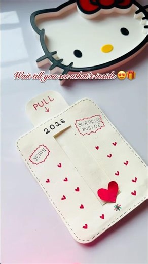 Easy & Cute Surprise Card💌✨| DIY #surprisecard #papercraft #shorts #diy #newyearcard