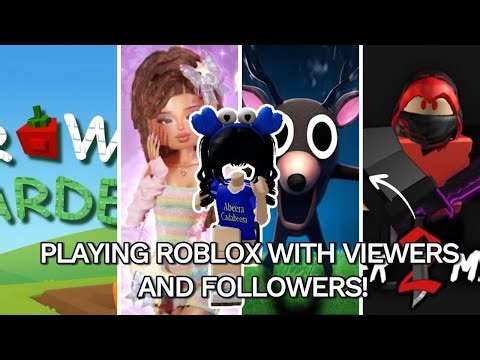 PLAYING ROBLOX WITH MY FANS AND FOLLOWERS LIVE!