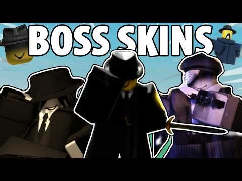 Winning with All Boss Skins in Forsaken! | Forsaken - Roblox