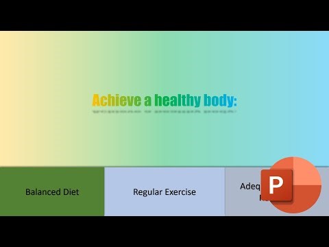 How to Create Power Point Presentation Template tutorial about Healthy present template 268