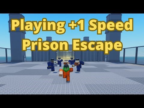Playing +1 Speed Prison Escape In Roblox