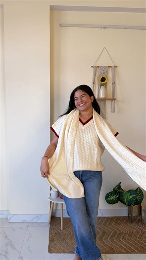 Ridhima Jain | Content Creator✨ on Instagram: "Comment “link/dm” to receive links directly in your dm😍 Isn’t they are so cool? Trust me there quality is top notch. . . . . . . [myntra sweaters, sweater with scarf, winter sweater, scarf pattern, matching scarf, 2026 winter, sweater from myntra, sweater under 1k, affordable cute sweater] . . . . . . #myntrasweaters #sweaterwithscarf #myntrasweatersunder1000 #wintersweater #myntracardigans"