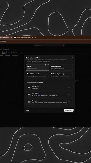 Как создать рабочее пространство в Click Up?