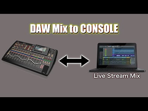 Multitrack Audio to a DAW Mix... Then Back to Your Console and Video Switcher