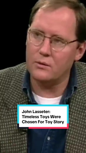 John Lasseter explains how Pixar’s effort to make Toy Story timeless extended to which toys were chosen as characters. #disney #disneytok #pixar #toystory #disneyadult