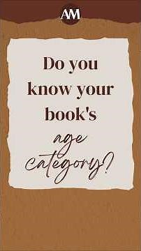 Do you know your book's age category?