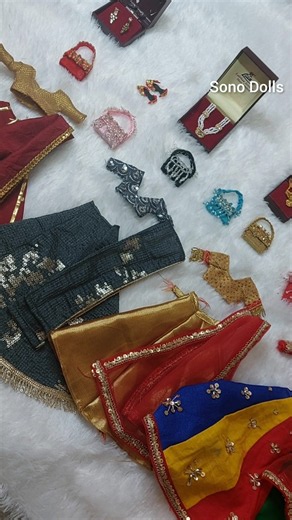 DIY handmade barbie doll lehengas collection